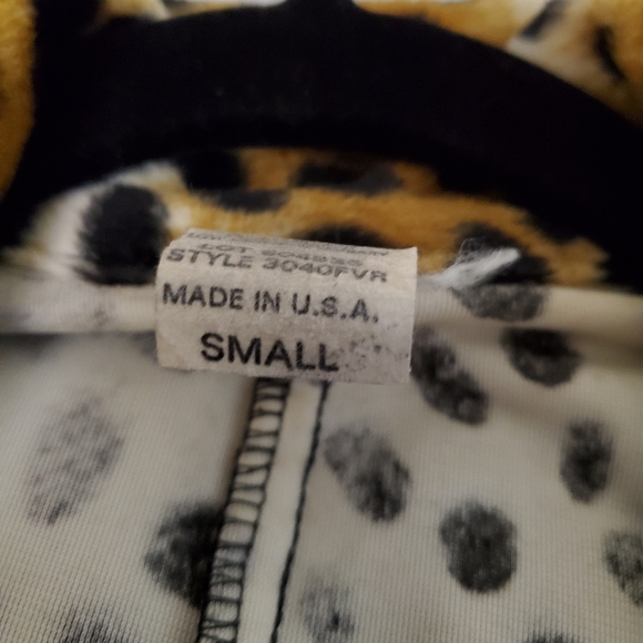 Rockabilly Leopard Fitted Coat Small - Picture 8 of 9